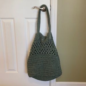 J. Jill Crocheted Jute Tote Bag